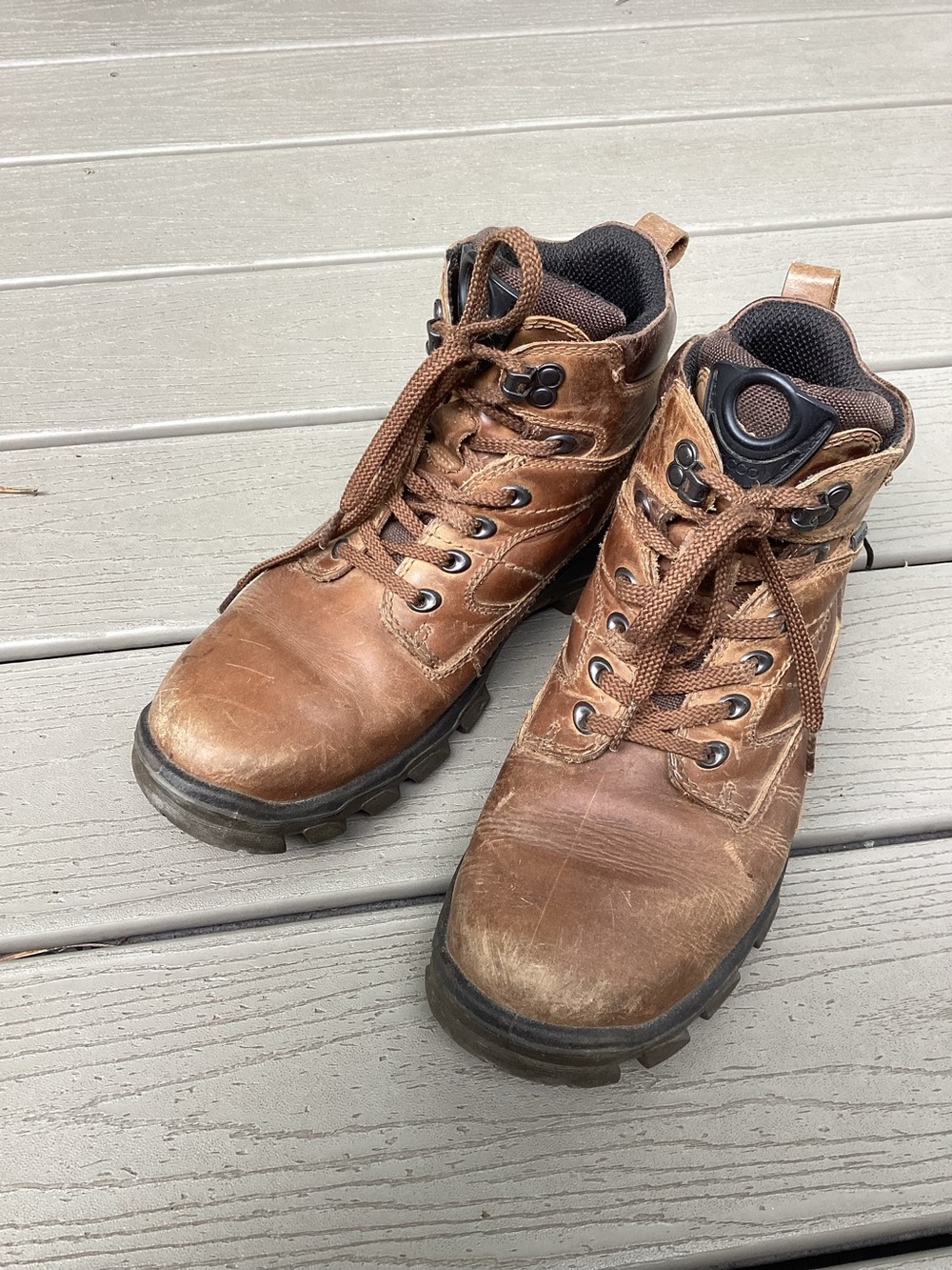 Mens leather Ecco boots
